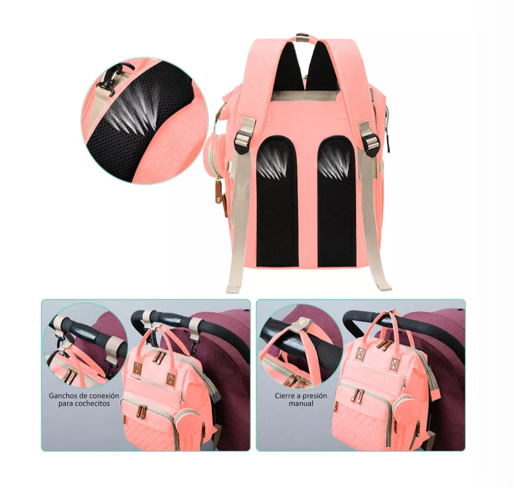 Pañalera Mochila Impermeable Pañaleras Para Bebe