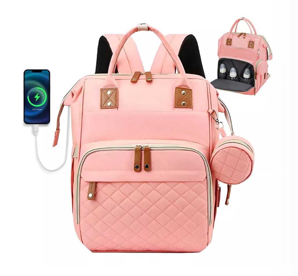 Pañaleras Para Bebes Mochila Porta Pañales Multifunción