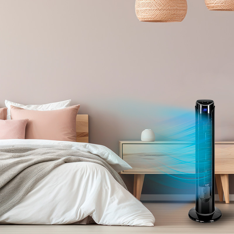 Combo 2 Ventiladores de torre Blue Fan de 33 Pulgadas 3 Velocidades WiFi Blanco y Negro BFT33W_2BW