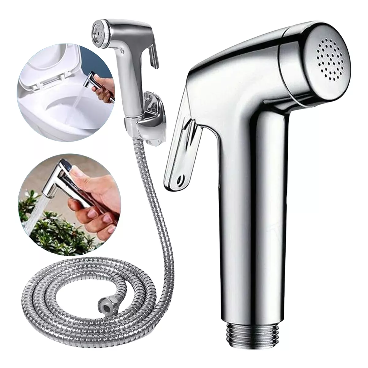 Manguera Con Rociador De Mano Para Ducha O Bidet