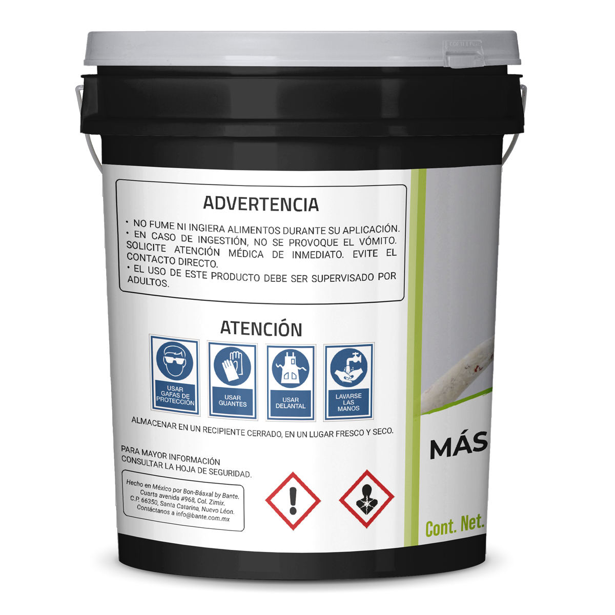 Pintura Vinil Acrílica Bon Báaxal Eco Bon Color Blanco 19L