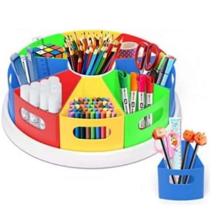 Organizador giratorio multiusos infantil de escritorio 