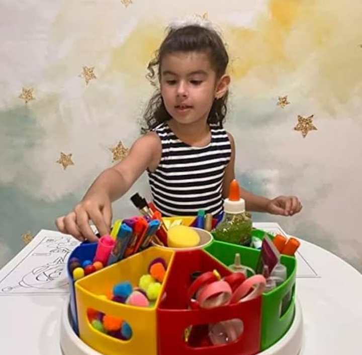 Organizador giratorio multiusos infantil de escritorio 