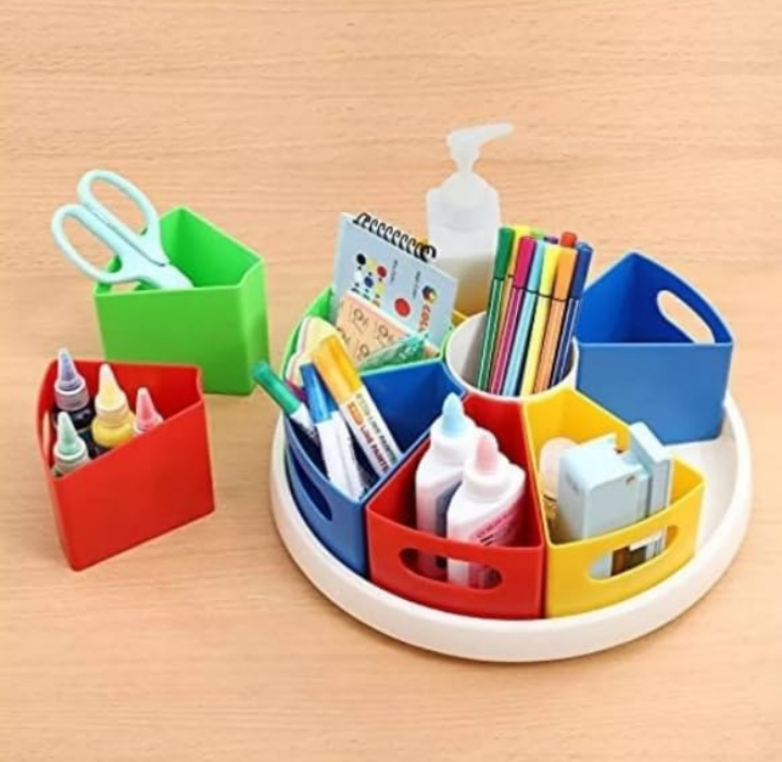 Organizador giratorio multiusos infantil de escritorio 
