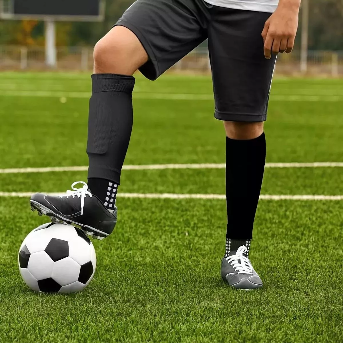 4 Par De Calcetas Precortada Manga Fútbol Deportiva Unitalla Mito Adulto