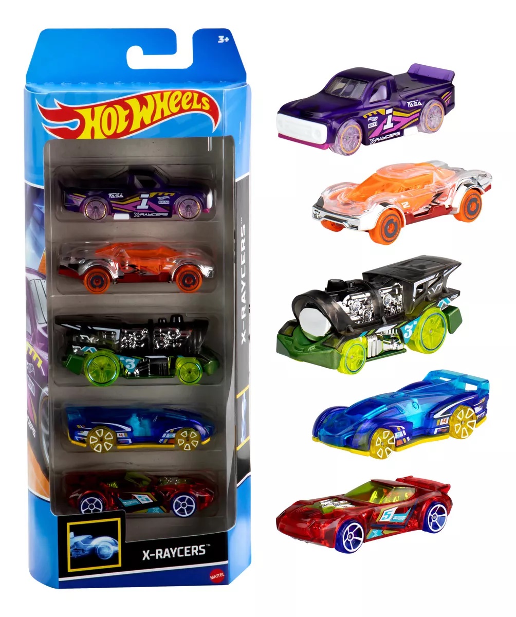 Vehículo Hot Wheels Die Cast Paquete 5 Autos Varios Modelos (modelo Sorpresa)