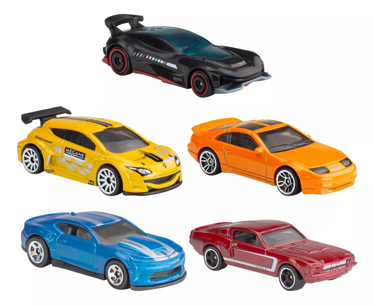 Vehículo Hot Wheels Die Cast Paquete 5 Autos Varios Modelos (modelo Sorpresa)