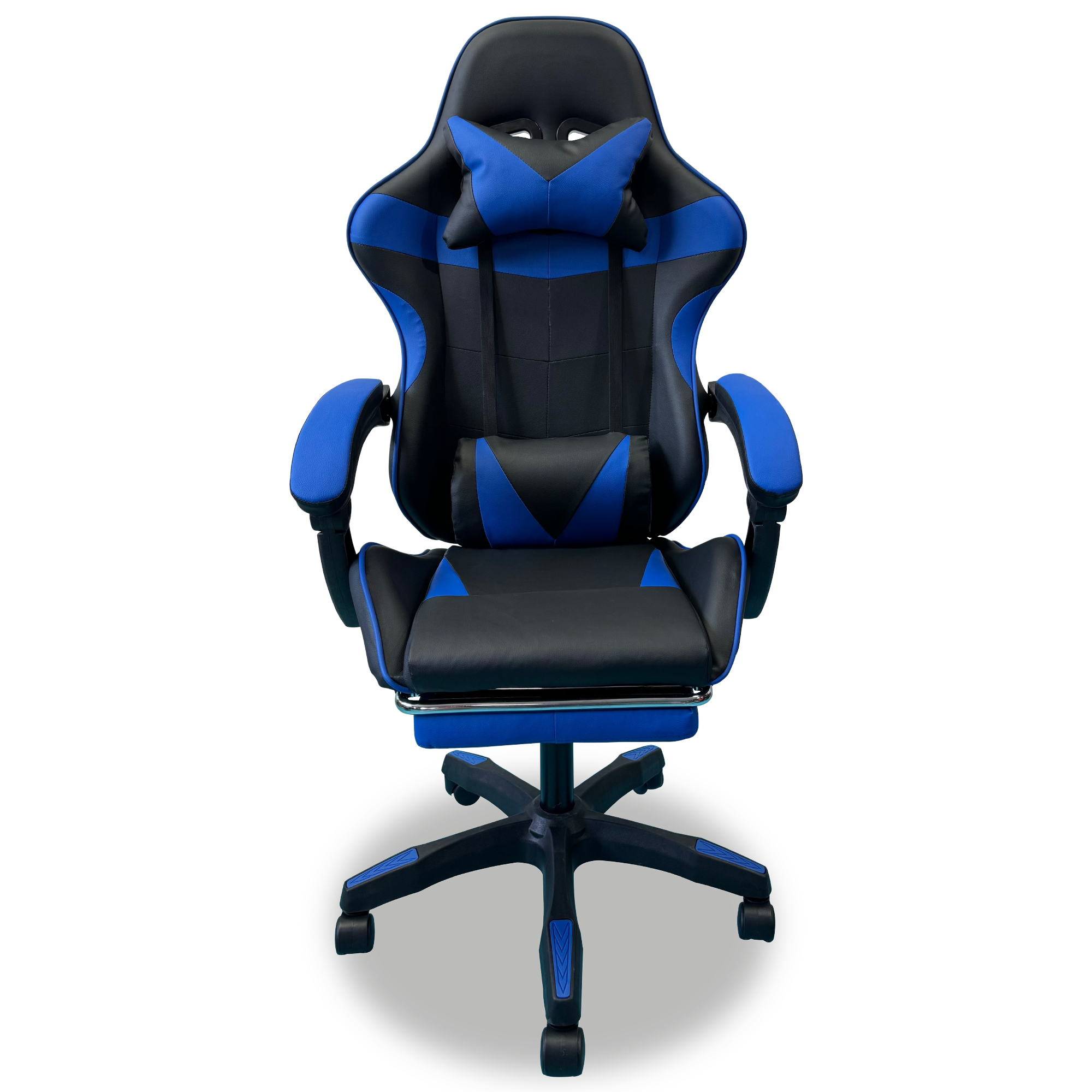 Silla Gamer Profesional Ergonómica Reclinable con Descansapies  Color Azul - Comodidad Superior para Jugadores