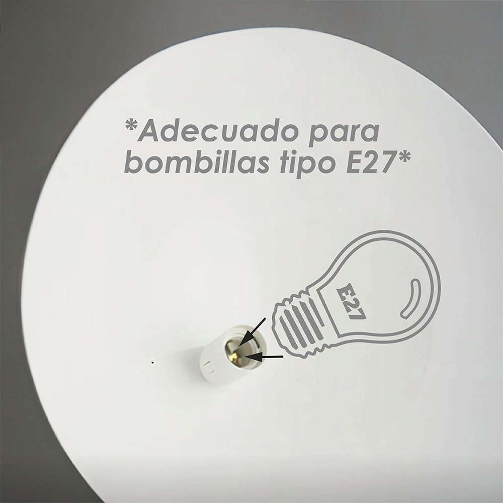 Ilios Innova I Lampara colgante macaron retro con base de metal y ...