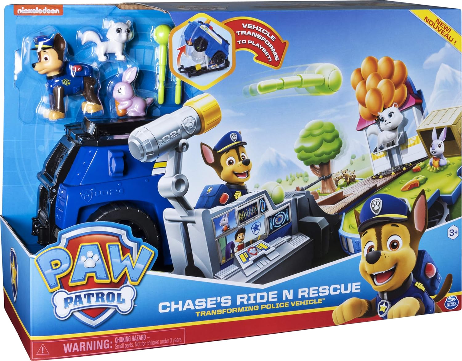 PAW PATROL CHASE RIDE AND RESCUE PLAY SET 