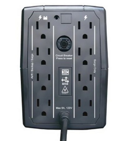 No Break CDP R-UPR1008, 500W, 1000VA, 8 Contactos, Entrada 80-145V, Salida 120V.