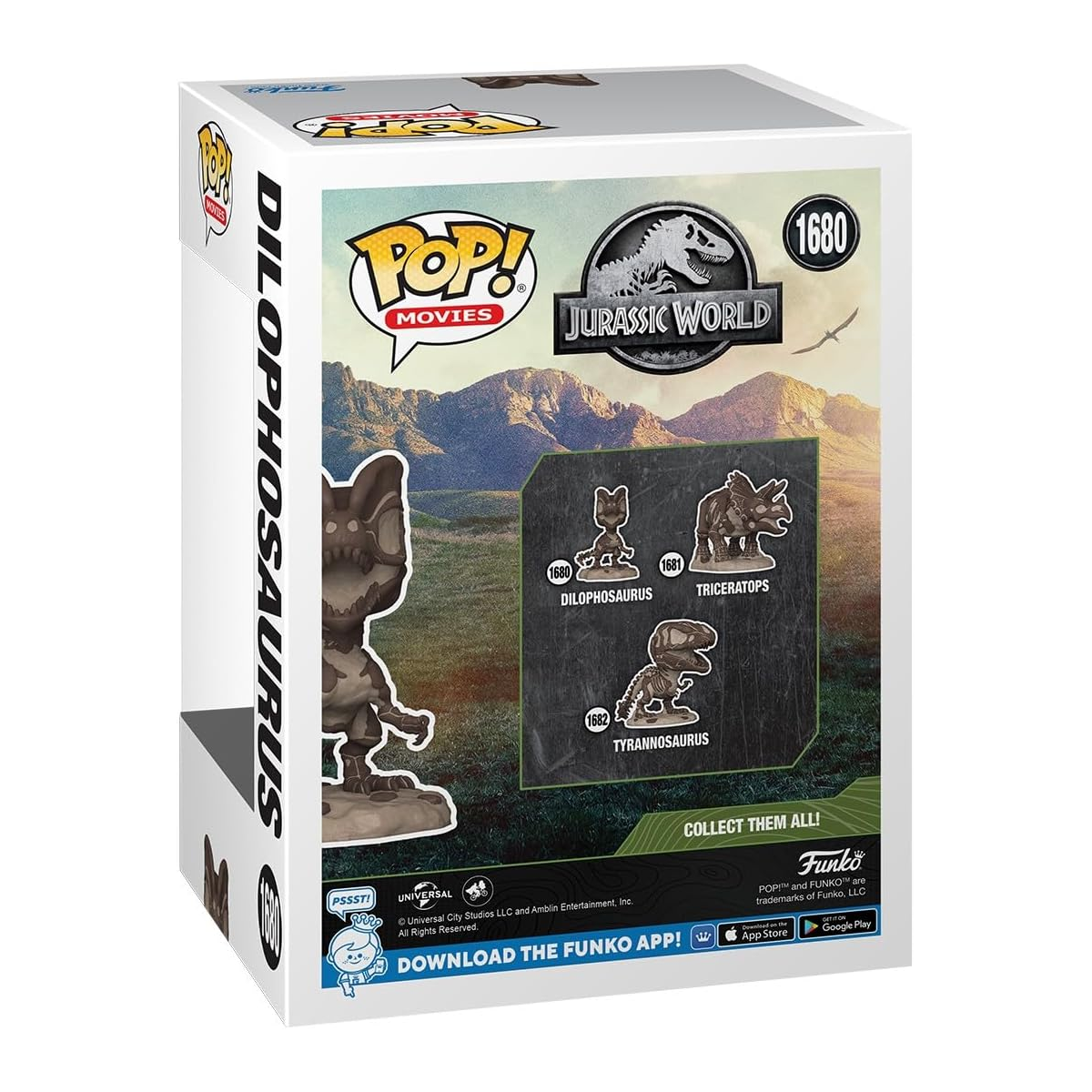 Funko Pop Movies: Jurassic Park - Fosil Dilophosaurus