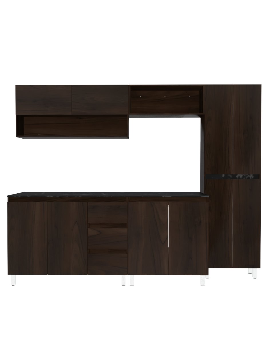 Cocina Integral ORQUIDIA Premium Para Tarja Minimalista