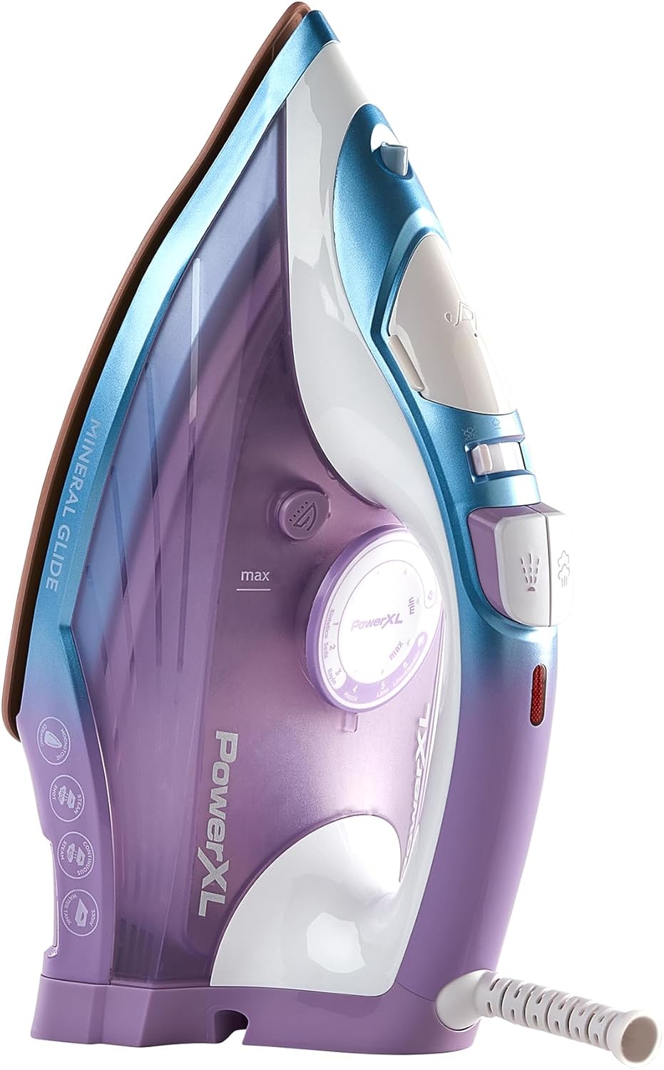 Plancha Black and Decker IR2323-0APLA Power XL Vapor Vertical Suela Ceramica Morada