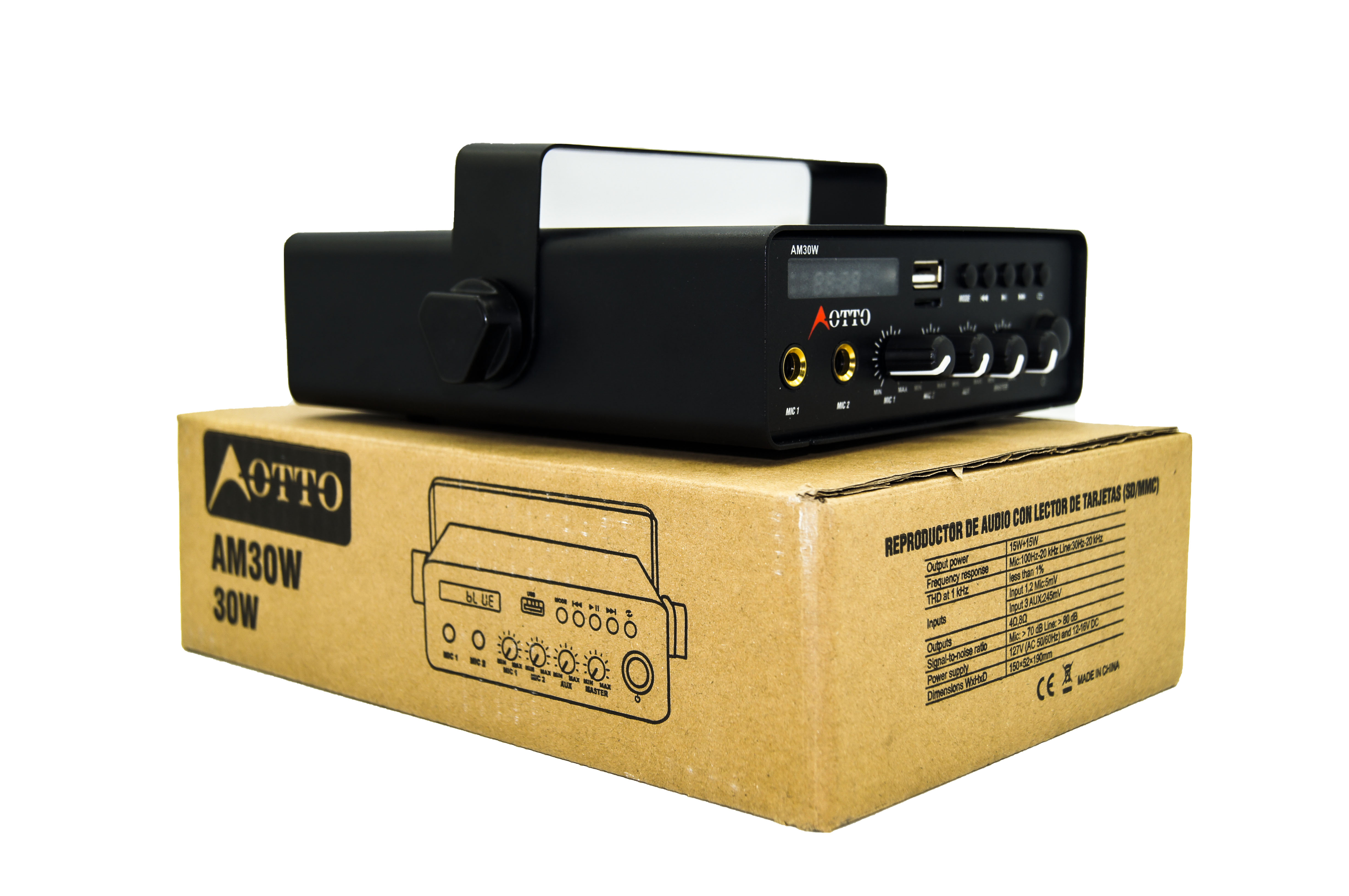 Amplificador Perifoneo Usb Y Bluetooth Voceo Publidifusion