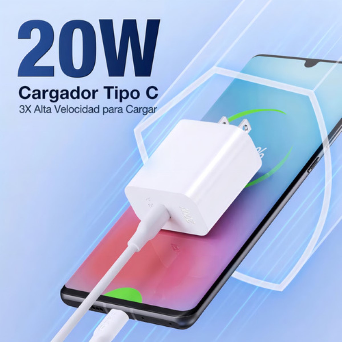 3 Pack Cargador Tipo C Pd 20w Carga Rápida Con Cable Usb C A C 1m 3a Compatible Para Ip 15 Samsung Galaxy S21 S20 Ultra S10 S9 BLANCO