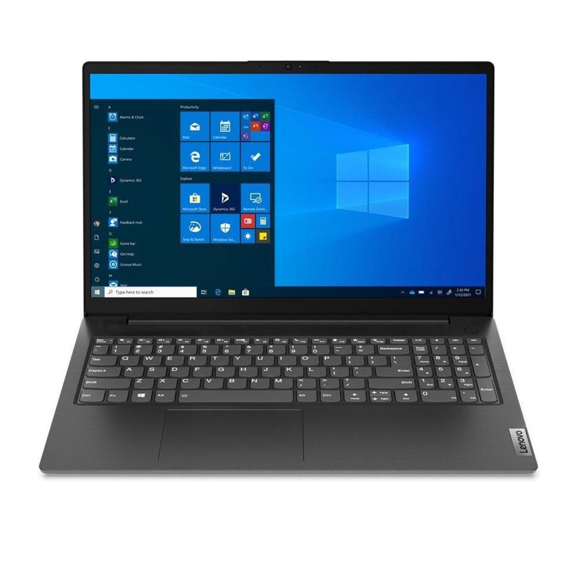 Laptop Lenovo V15 G2 IJL de 15,6" con pantalla LED, Intel Celeron N4500, 1,1 GHz, 4 GB de RAM, SSD de 128 GB, Windows 11, color negro (82QY00S4US)