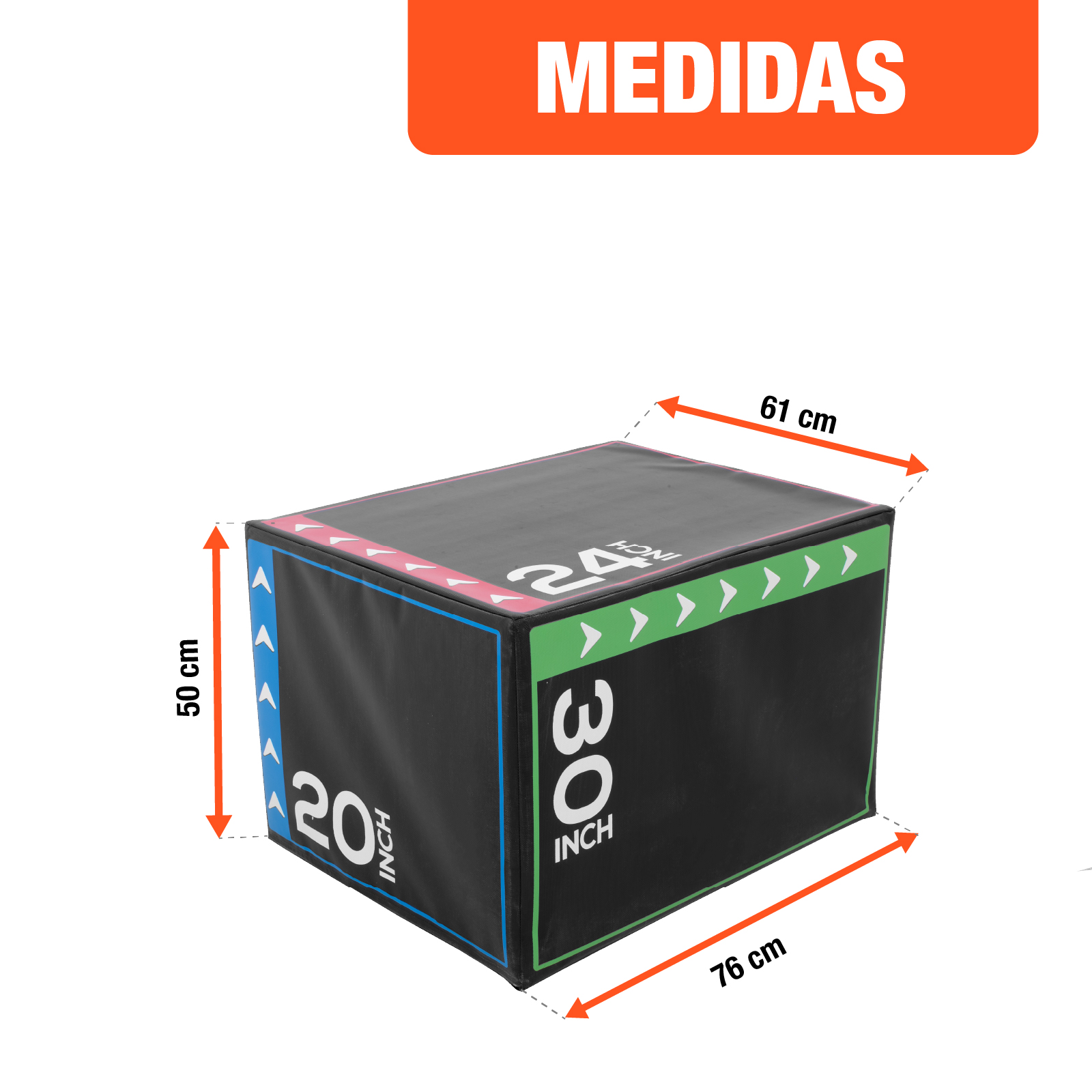 Banco Pliometrico Caja De Salto Crossfit 3 Alturas Altera