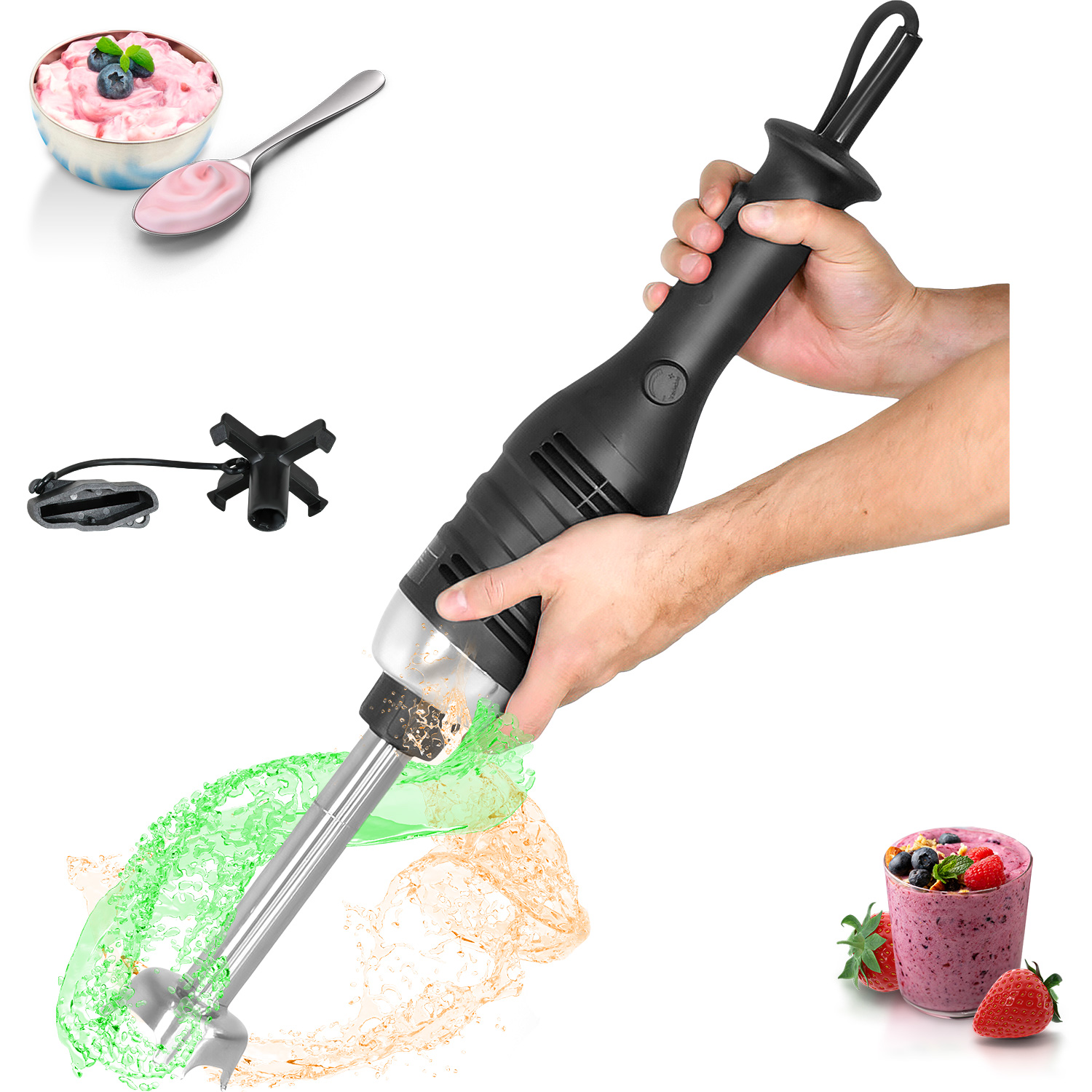 Batidora Inmersion Turbo Licuador Industrial 280w 20000rpm Gutstark Home