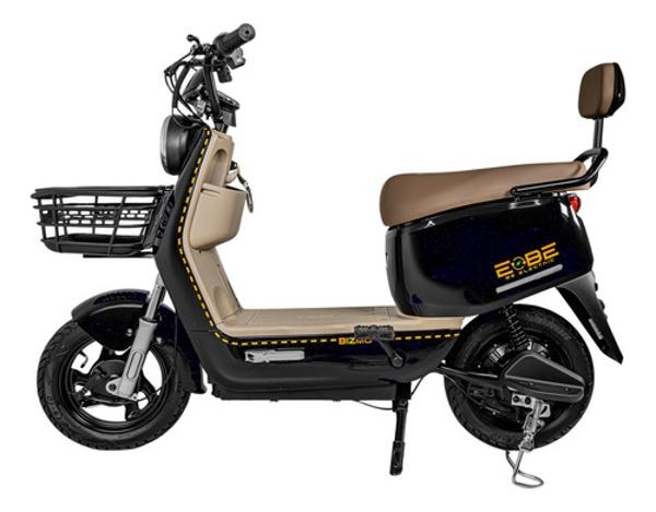 Bicicleta Electrica Luz Led Scooter 50 Km/h 3 Velocidades Café Bizmo