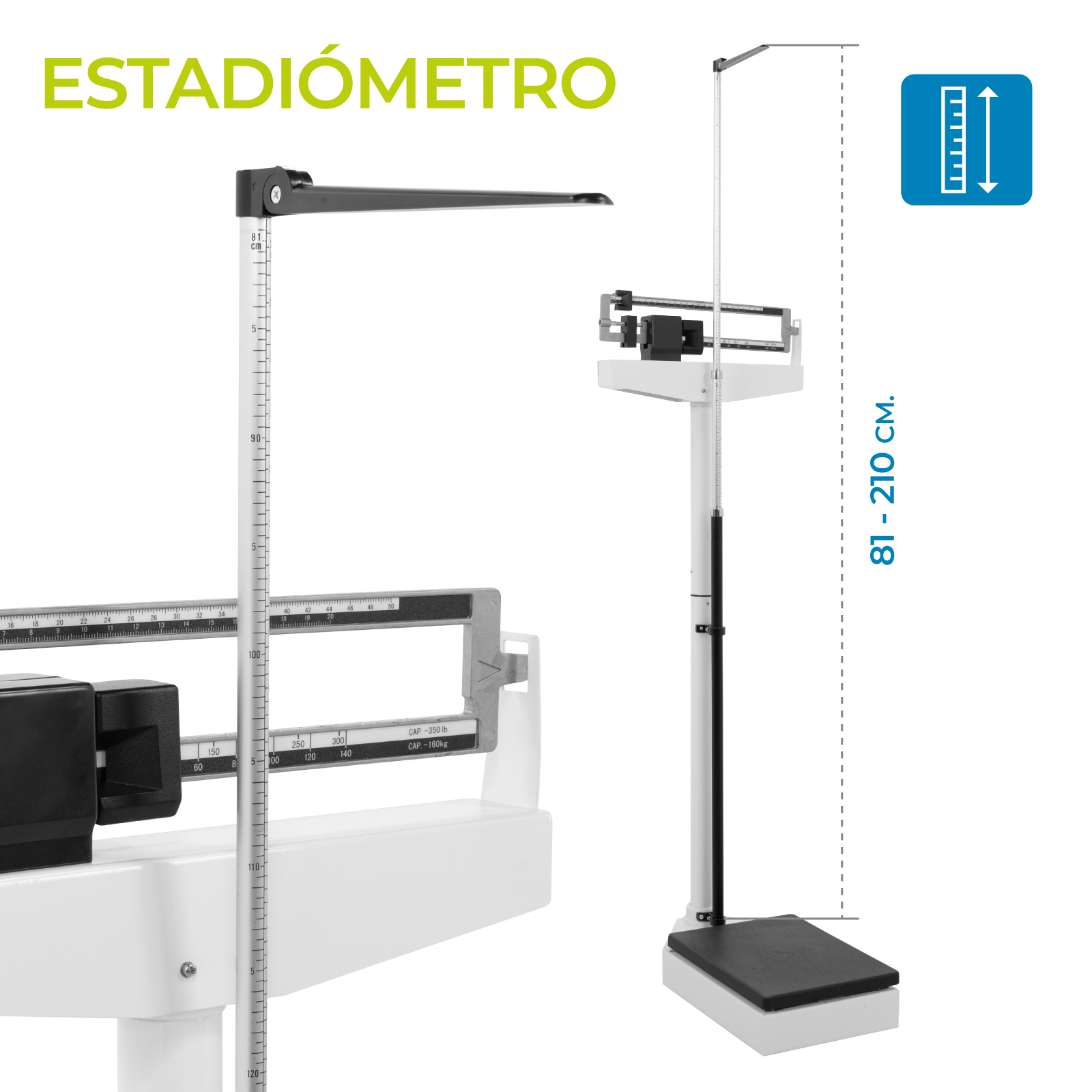 Bascula Balanza Mecanica Onof Estadimetro Precision Medica