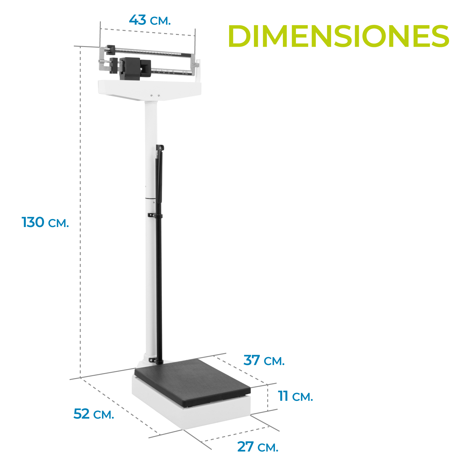 Bascula Balanza Mecanica Onof Estadimetro Precision Medica