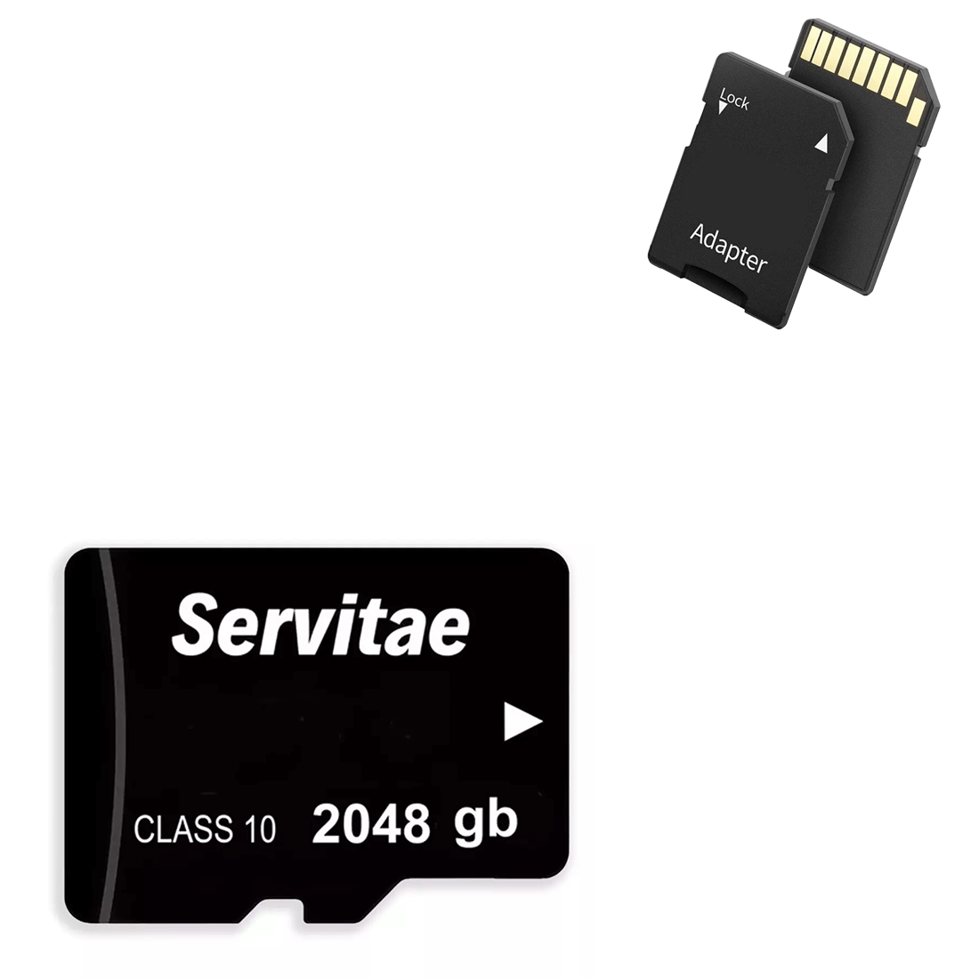 Memoria Micro 2tb Servitae 2 Teras Con Adaptador Para Dispositivos Móviles.