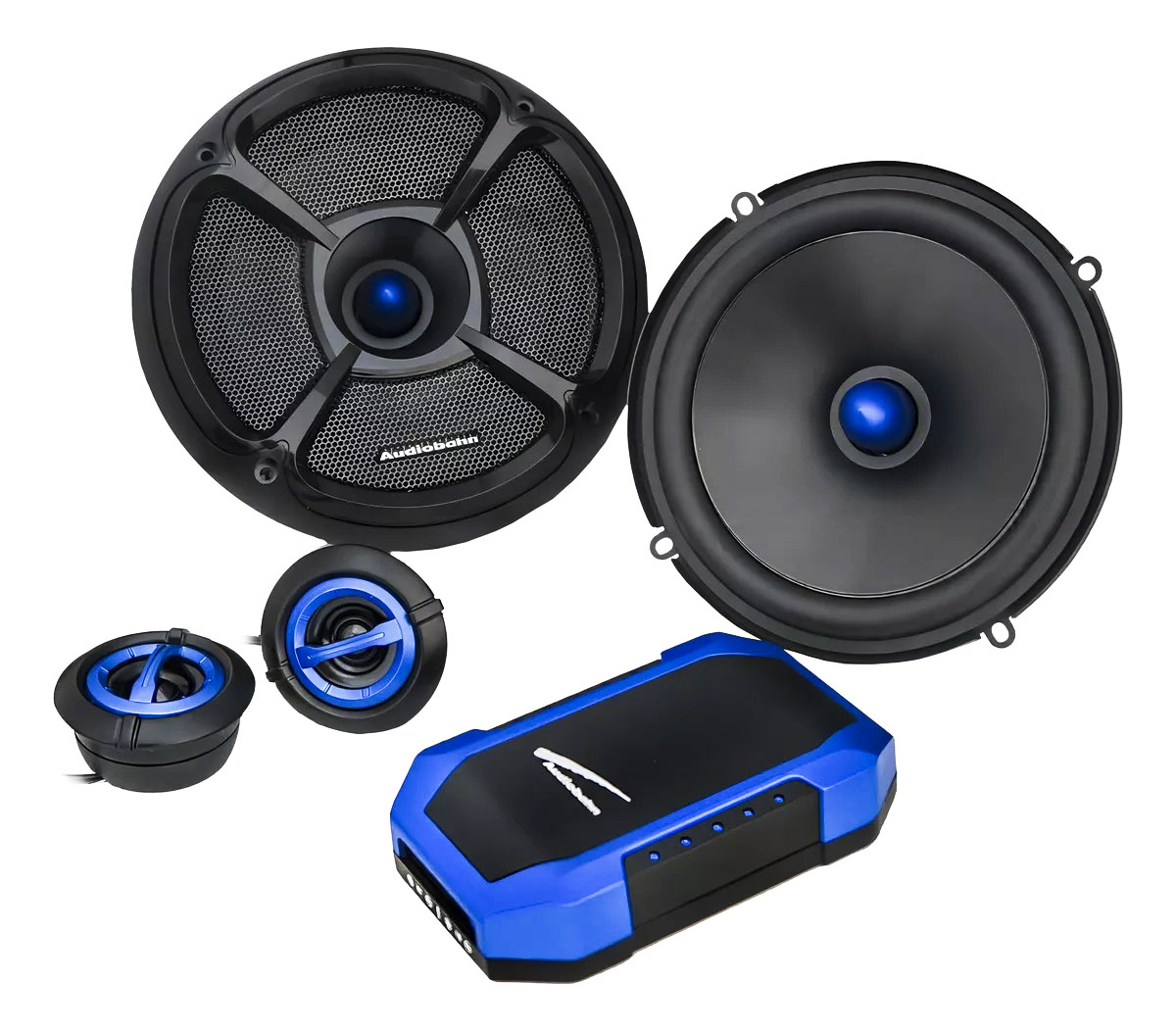 1200 Watts Audiobahn Increíble Set De Medios 6.5 Open Show