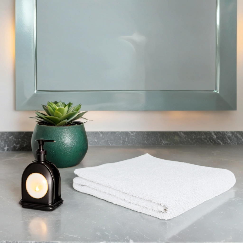 GILA Toalla para Manos de Algodón linea Essentials I Paquete de 10 Toallas Blancas para Baño.