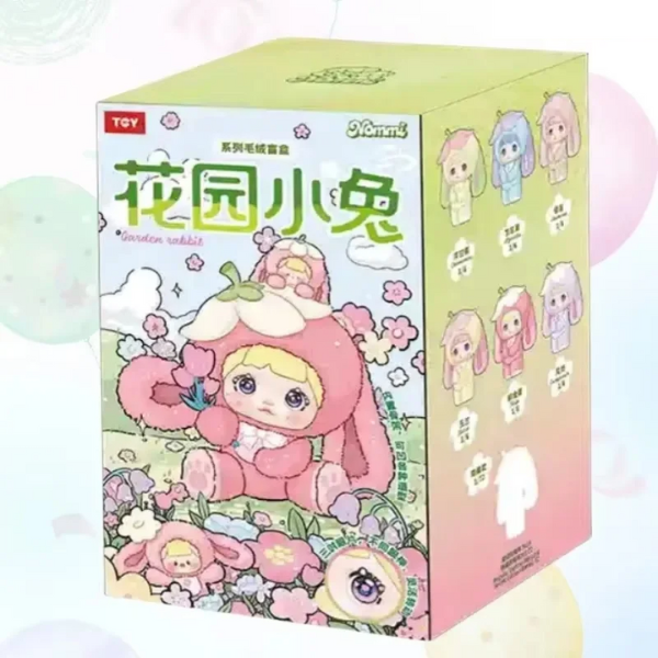 Caja Misteriosa de la serie Nommi Garden Rabbit, Figura Original de Anime Kawaii, Dulce y Encantadora, Bonita Muñeca Llavero Coleccionable, 1 Pcs