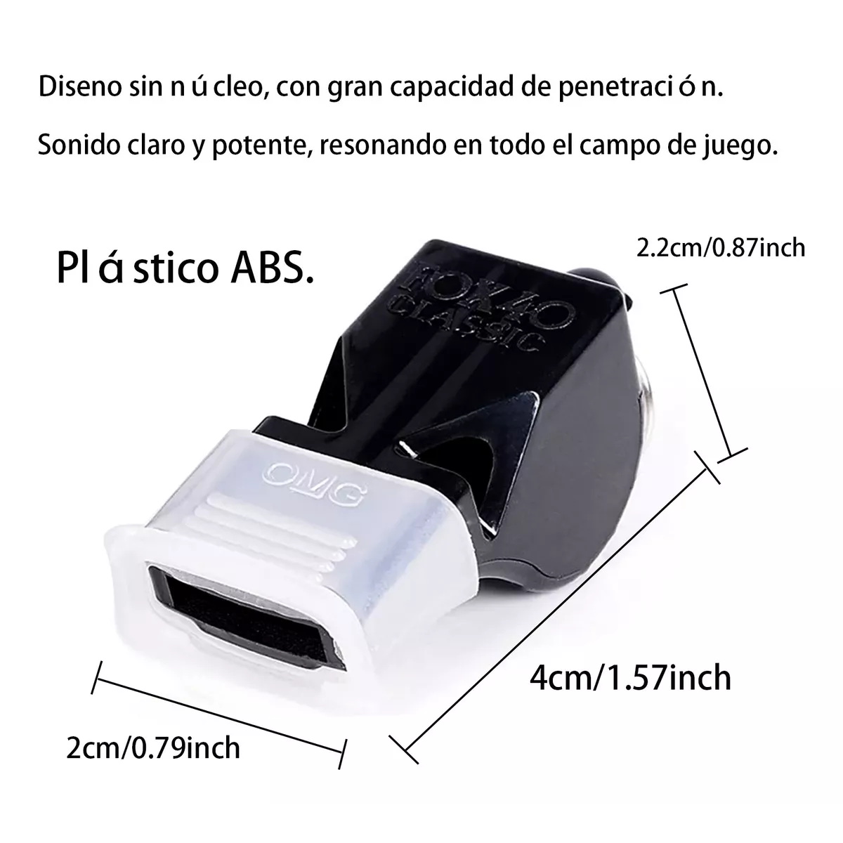 Silbato Clasico Profesional 4 Negro