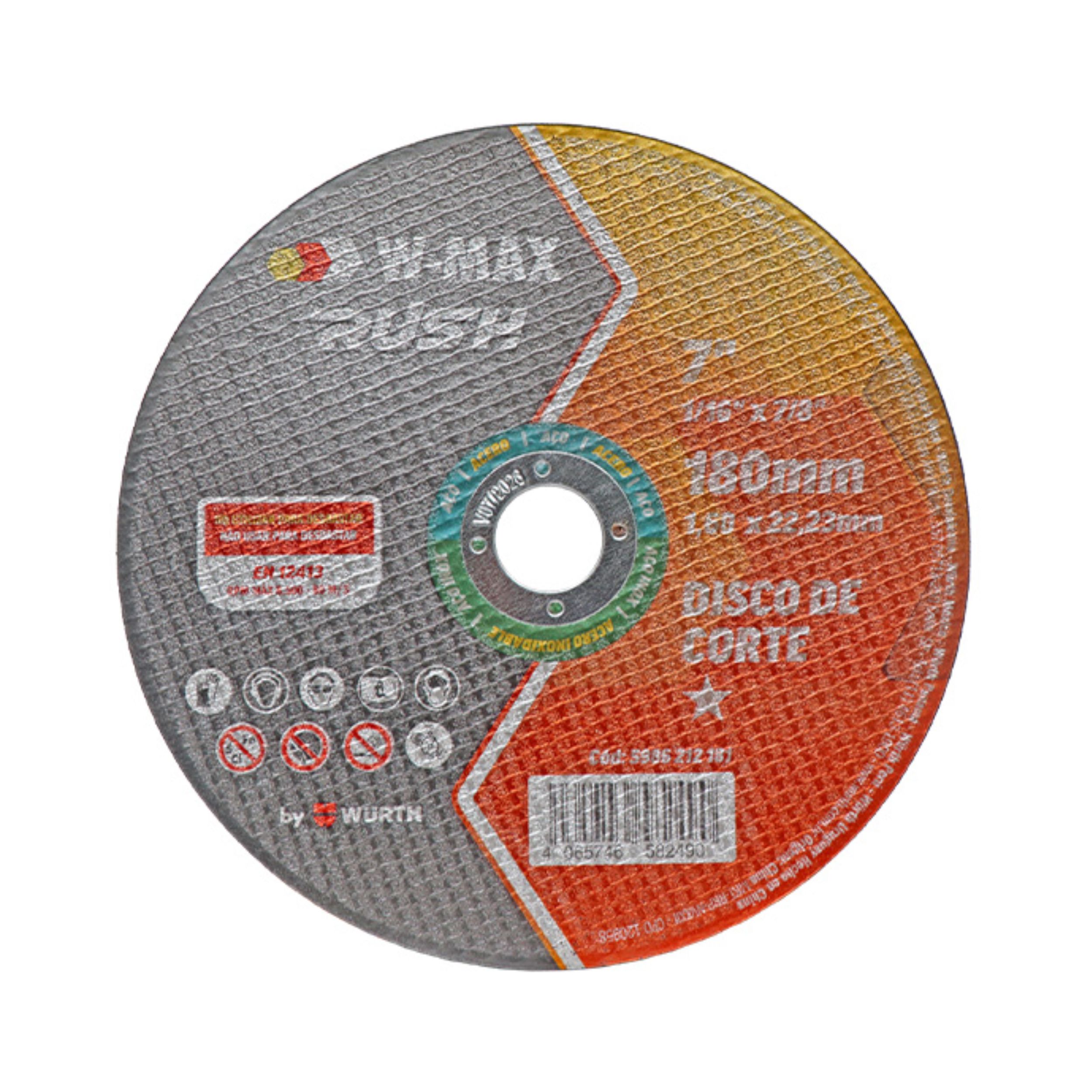 Disco D/corte Inox Rush 7 Doble Malla W-max 3 Pz