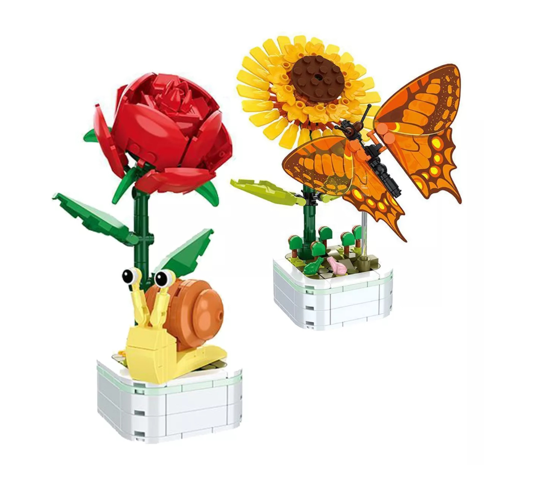Bloques De Construcción De Bonsái Flores De Plantas