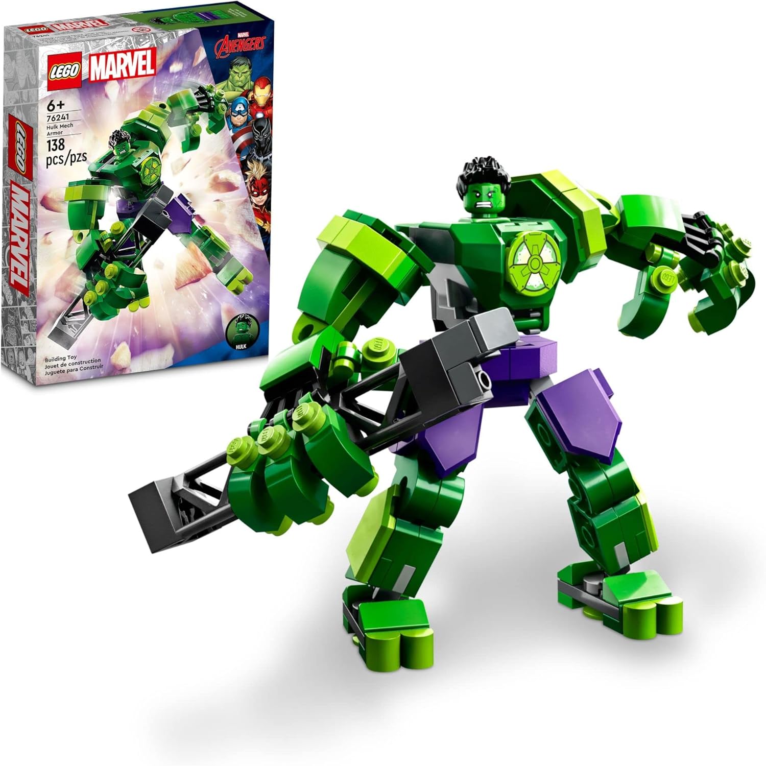 Lego 76241 Armadura Robótica de Hulk 