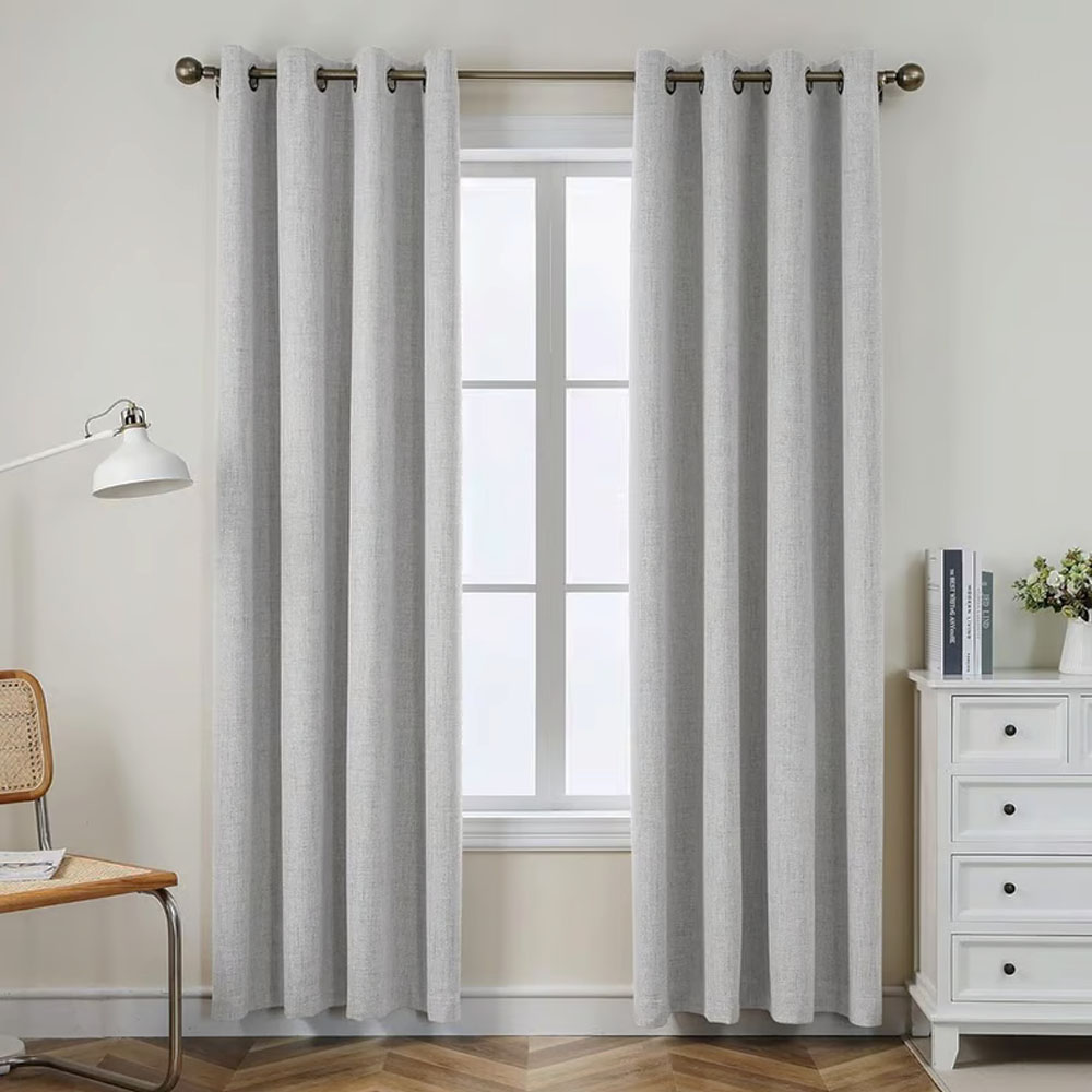 Cortinas Blackout para bloquear luz y ruido Gris Perla  Kyuden Home