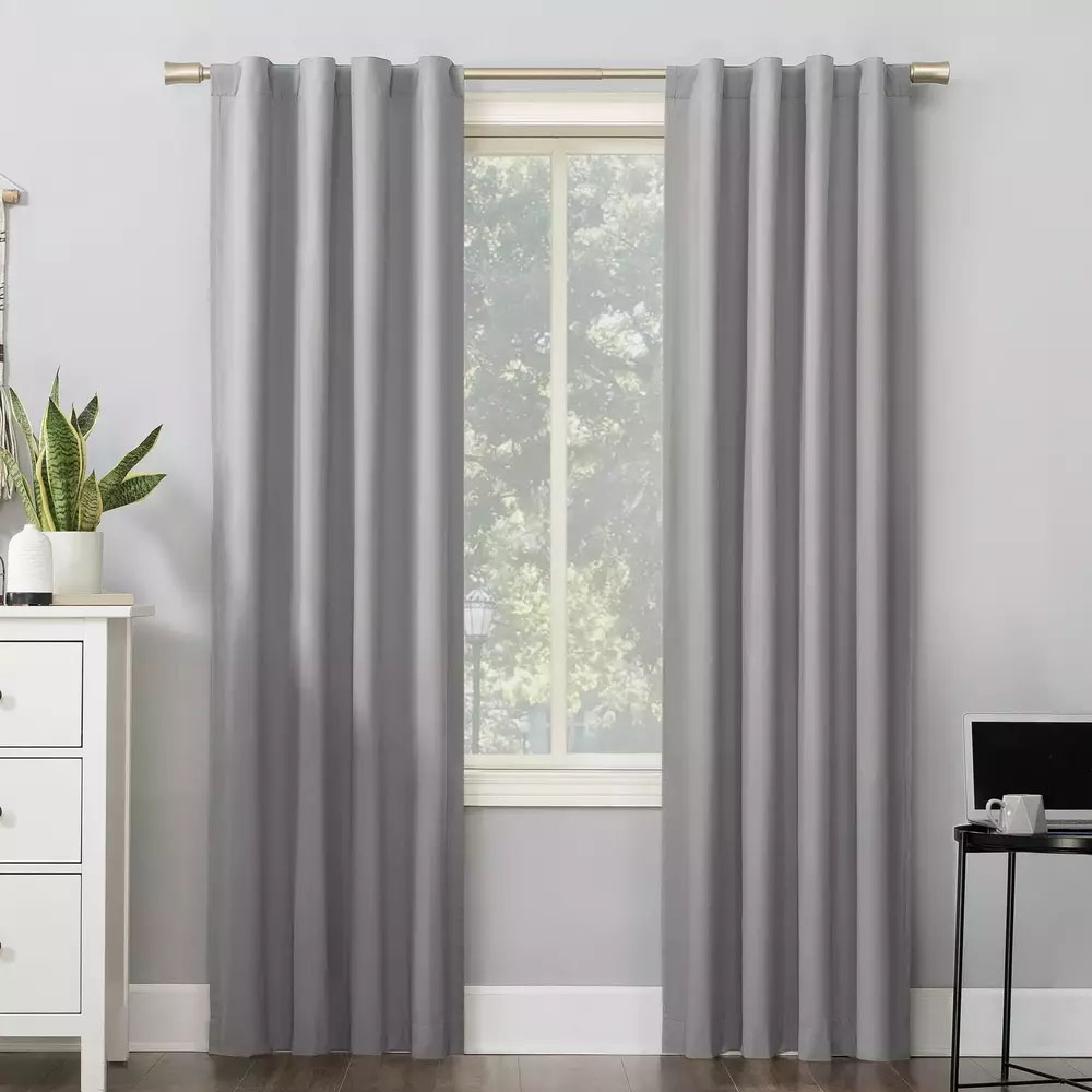 Cortinas Blackout para bloquear luz y ruido Gris Perla  Kyuden Home