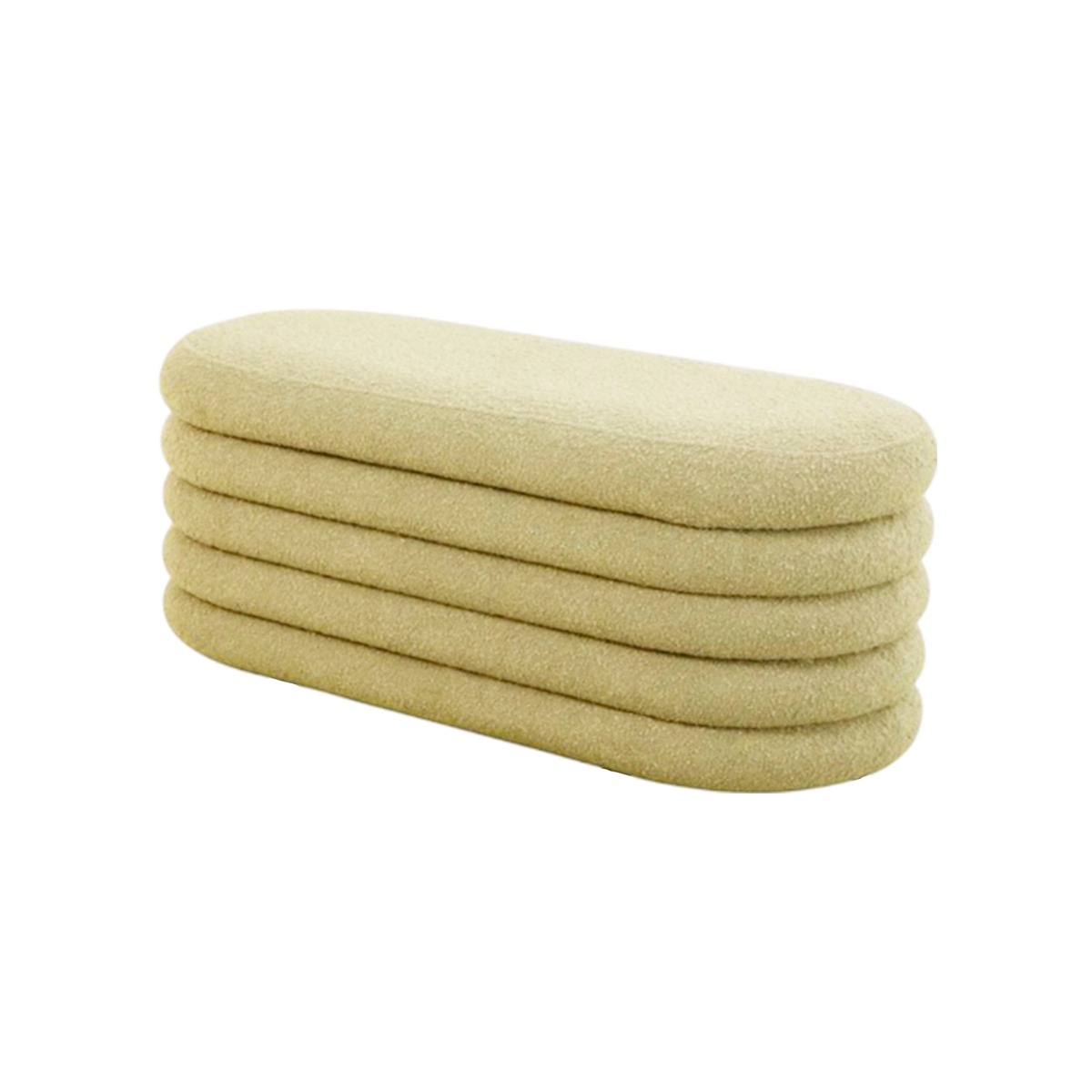 Baúl Diván Píe de Cama con Espacio de Almacenamiento (Beige)