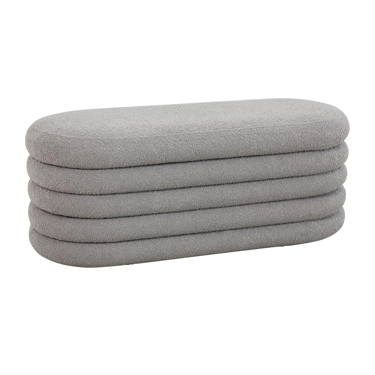 Baúl Diván Píe de Cama con Espacio de Almacenamiento (Gris)