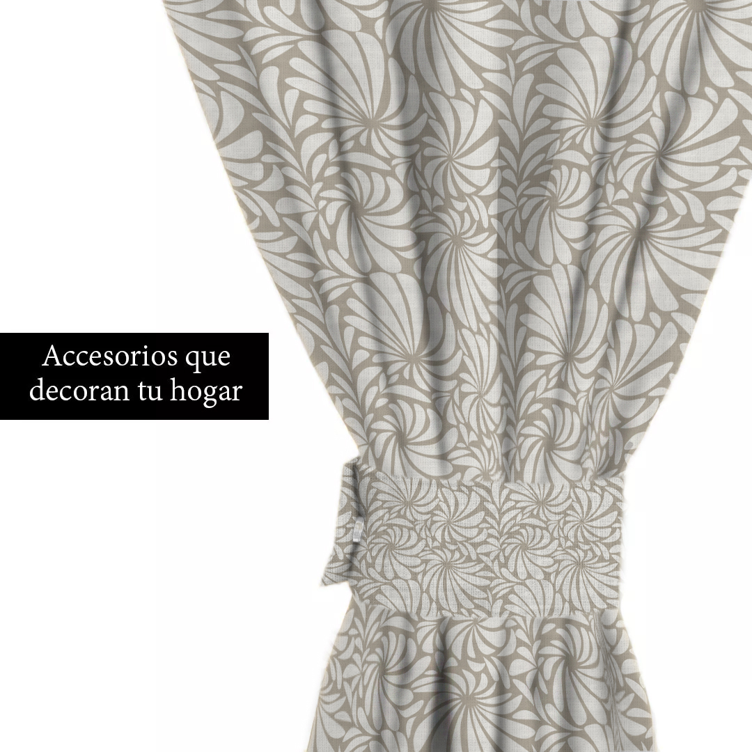Cortinas Sala Recamara Elegantes Decorativas 2m X 2.7m + cortinas traslúcidas (Rosetta)