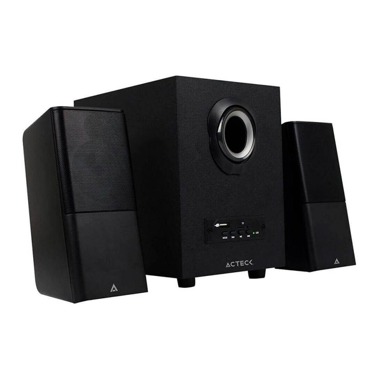 Bocina Acteck 2.1 Bluetooth Negro Control de Volumen