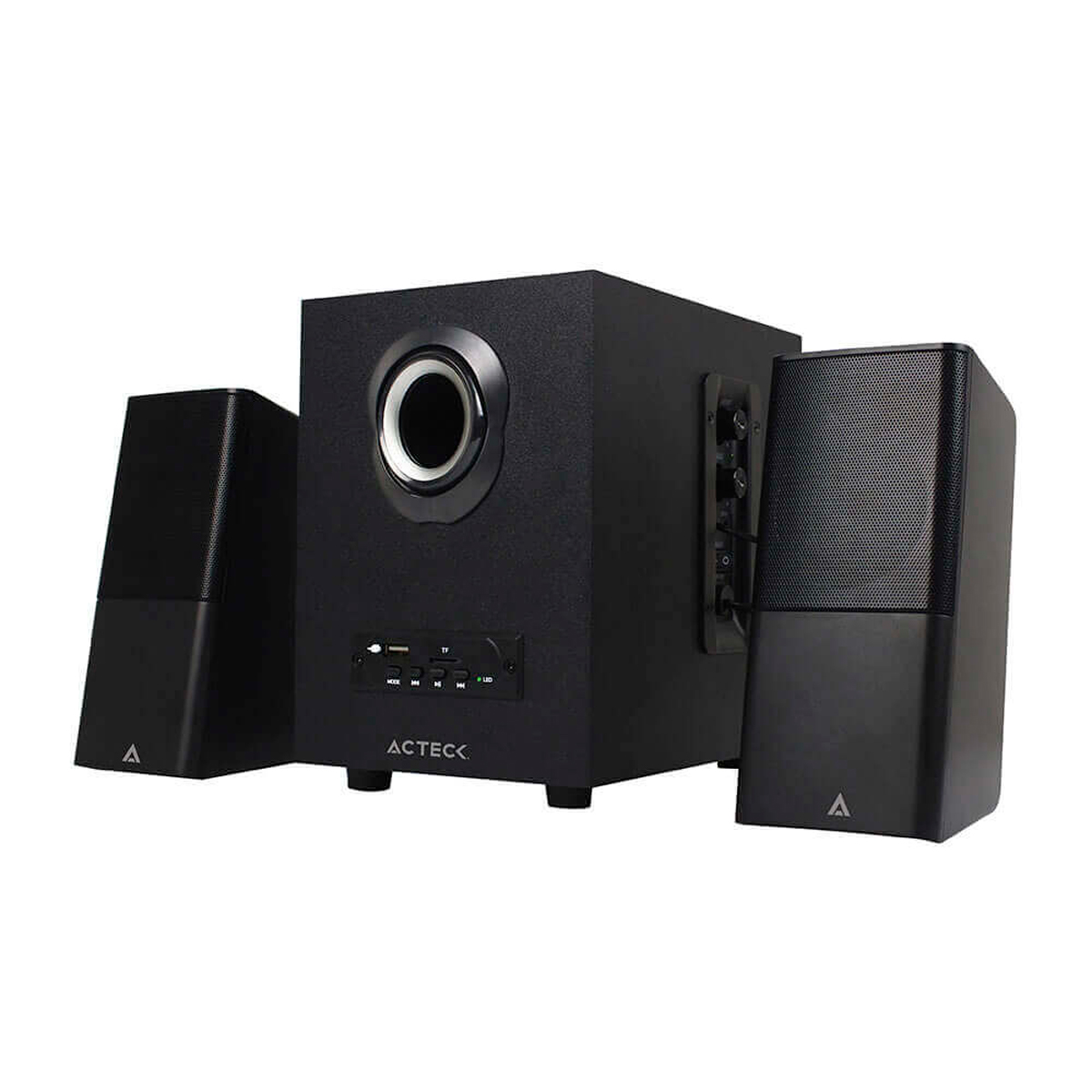 Bocina Acteck 2.1 Bluetooth Negro Control de Volumen