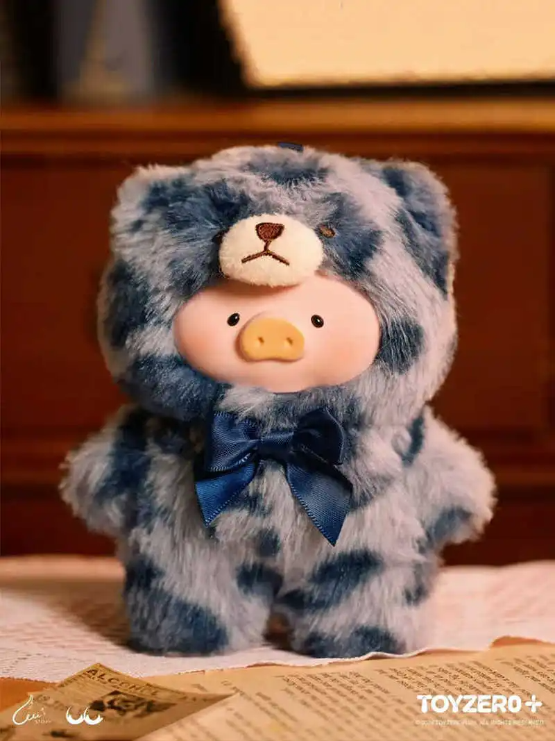 Teddy Lulu The Pig, Caja Misteriosa, Muñeco de Vinilo de Peluche Figura de Anime Cerdito Cosplay Teddy Colgante Esponjoso