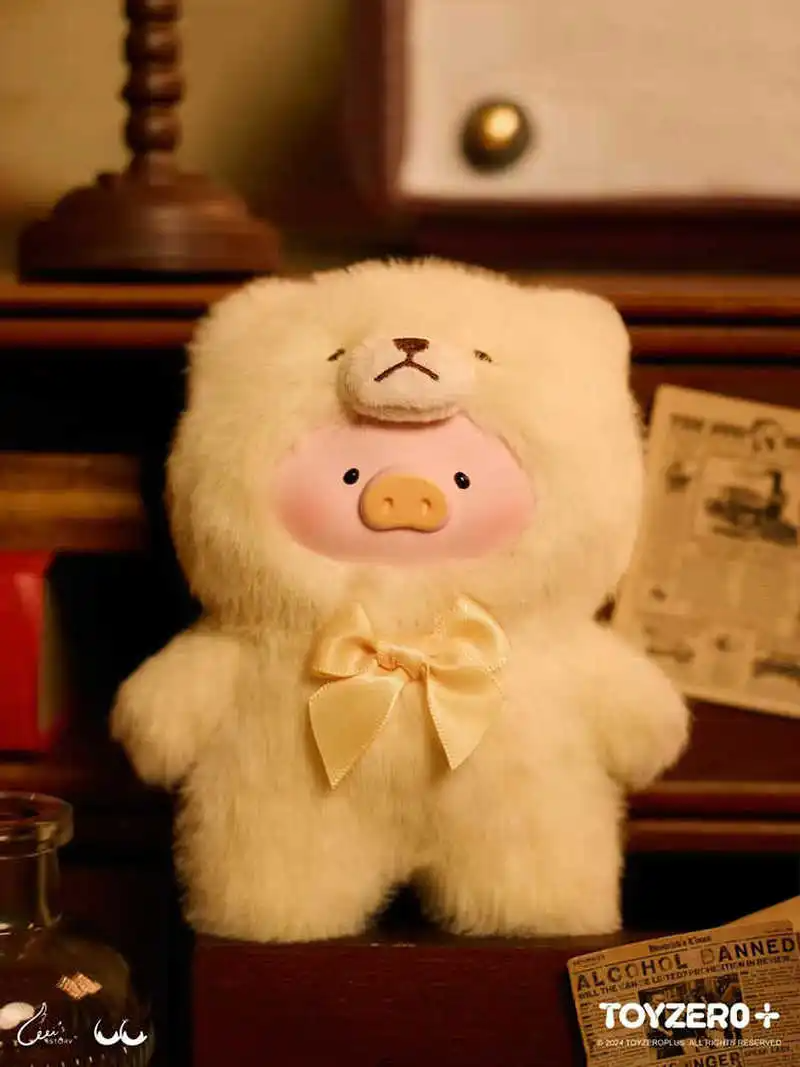 Teddy Lulu The Pig, Caja Misteriosa, Muñeco de Vinilo de Peluche Figura de Anime Cerdito Cosplay Teddy Colgante Esponjoso