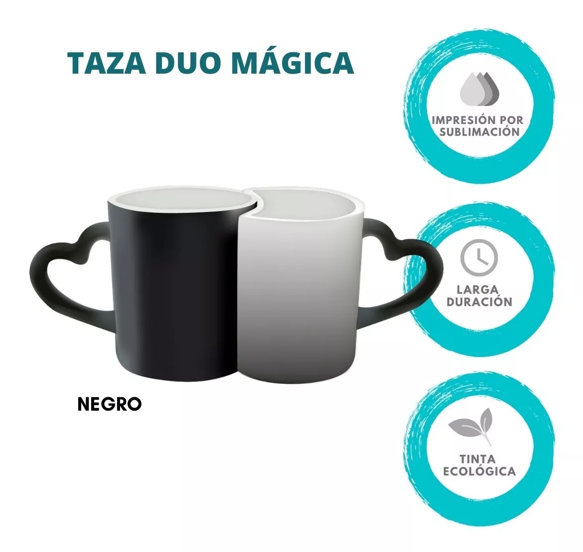 TAZA PERSONALIZADA RECIEN CASADOS MODELO DUO PAREJA MÁGICA