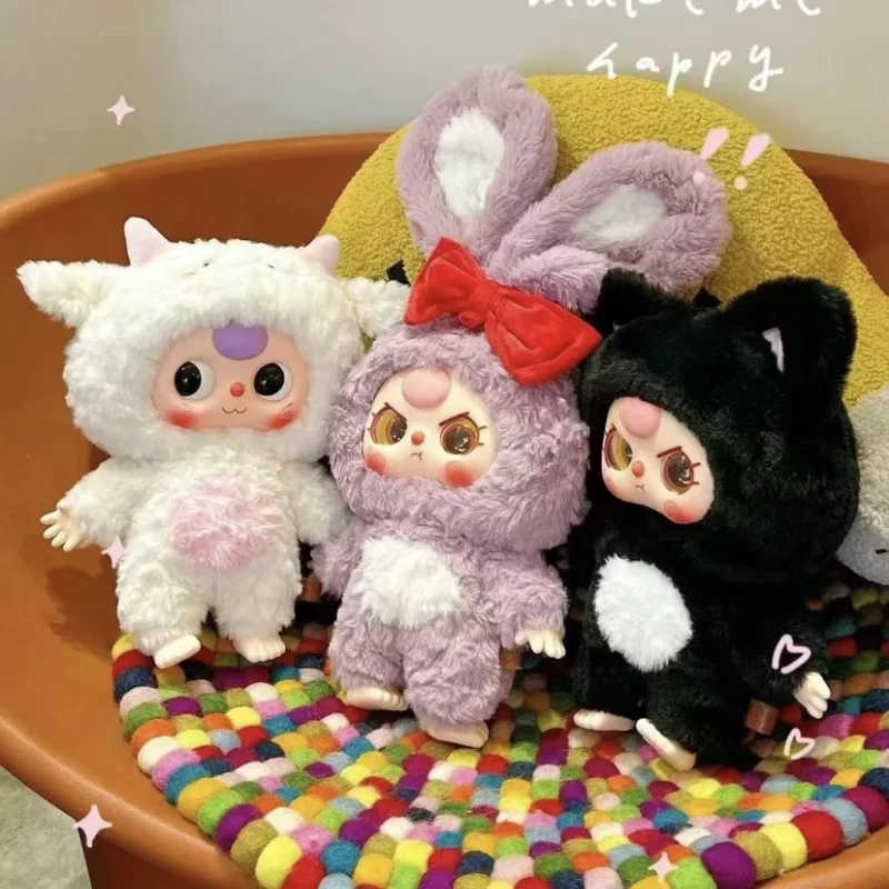 Baby Three Caja Misteriosa de la serie , Figura de Anime Kawaii 400% , Encantadora, Cara esmaltada Bonita Muñeca Coleccionable, Figura Original 1 Pcs