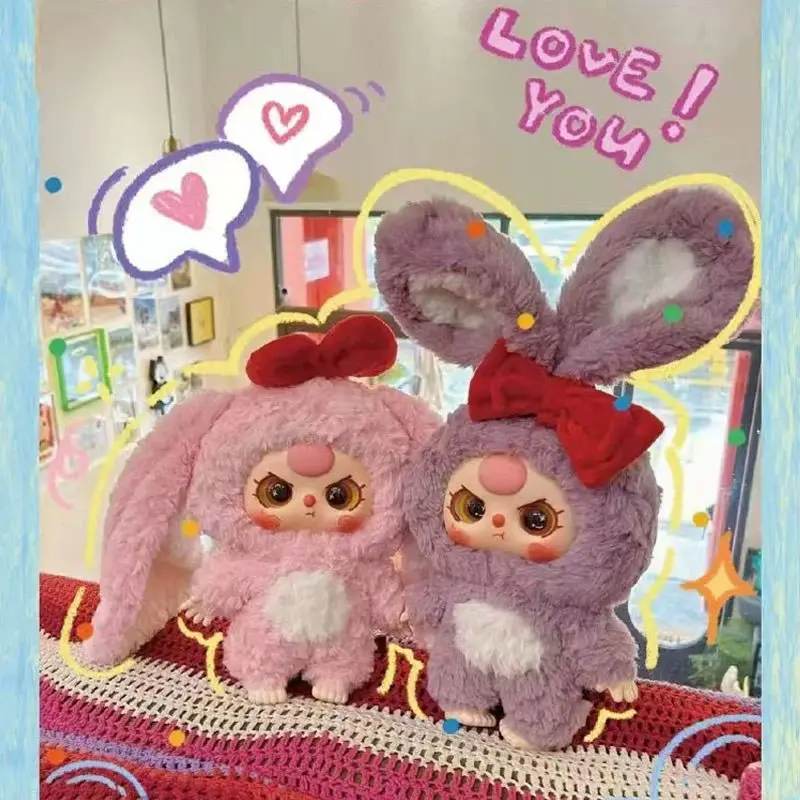 Baby Three Caja Misteriosa de la serie , Figura de Anime Kawaii 400% , Encantadora, Cara esmaltada Bonita Muñeca Coleccionable, Figura Original 1 Pcs
