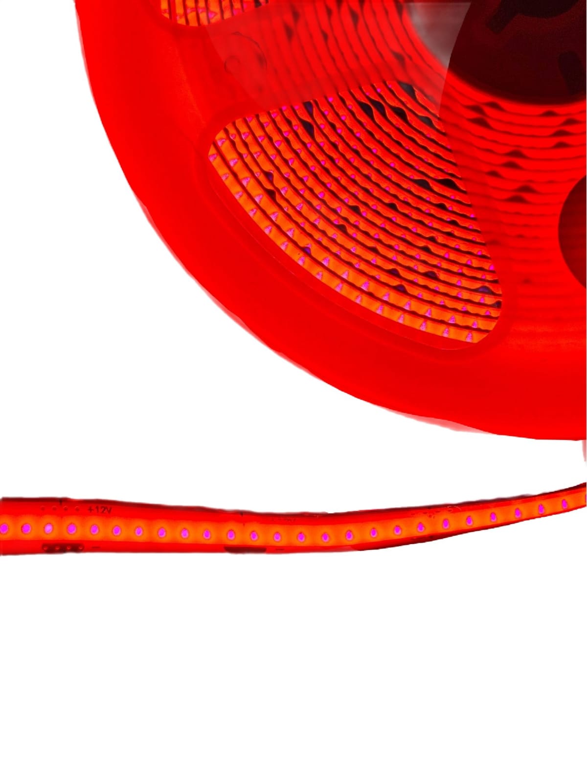 Tira Led Cob 5 Mts 12v Rojo