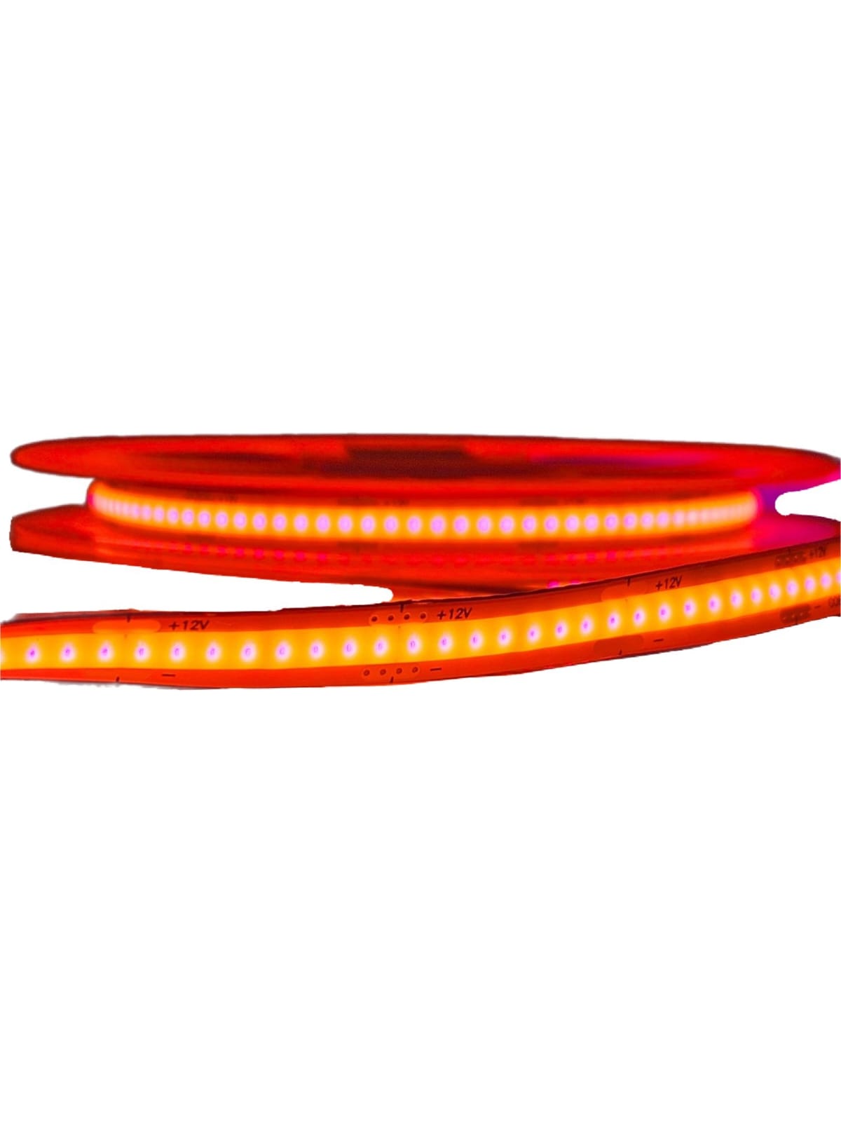 Tira Led Cob 5 Mts 12v Rojo