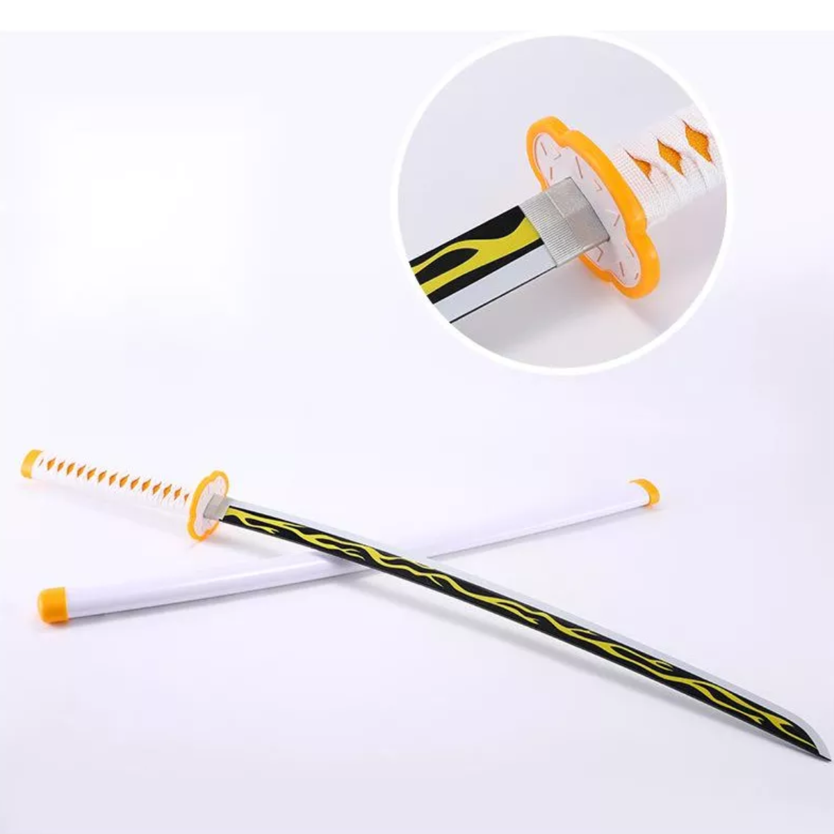 104cm Katana De Madera Demon Slayer Colección Agatsuma Zenitsu