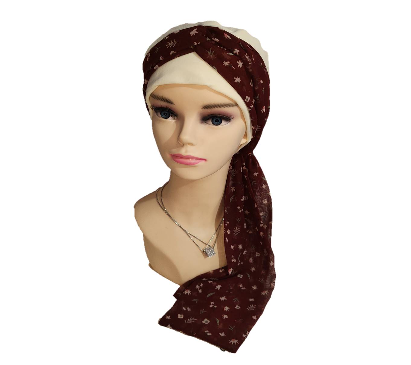 Turbante Elegante para mujer Gorro Oncológico Con Banda / Algodón.